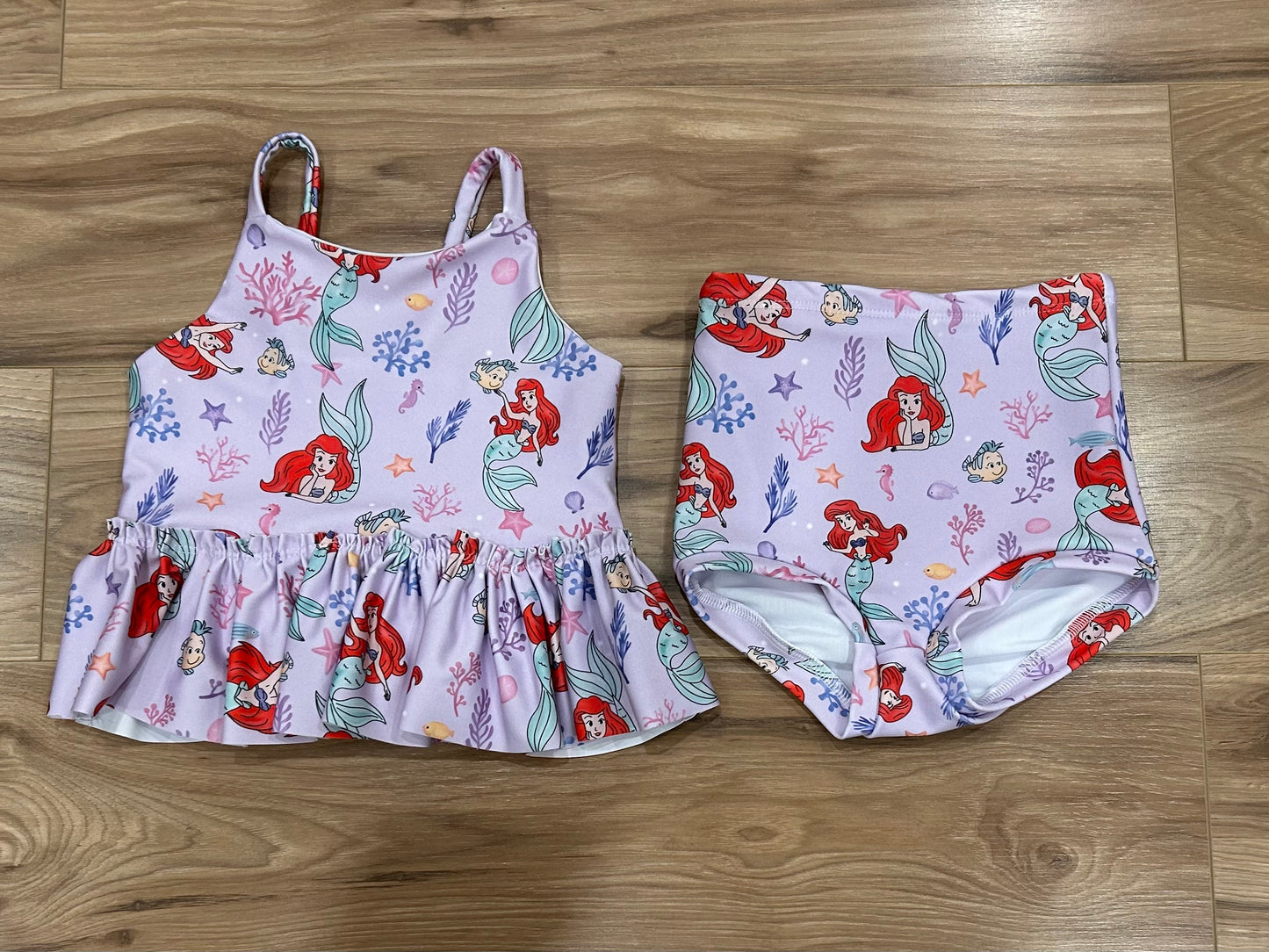 Two piece ruffle