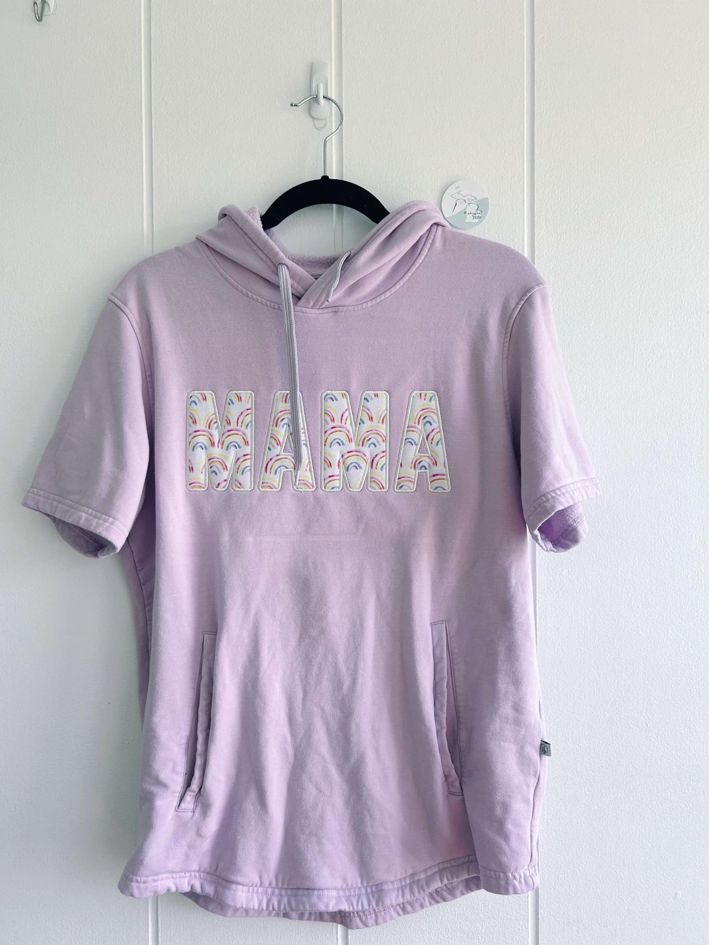 Custom Short Sleeve Hooded Sweatshirt for Adults